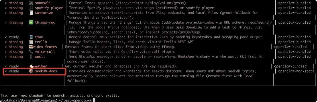 OpenClaw + seekdb skills: Build Your Own Personal seekdb Assistant