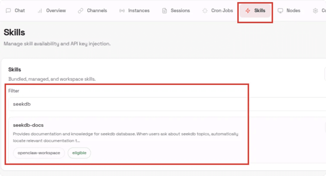 OpenClaw + seekdb skills: Build Your Own Personal seekdb Assistant