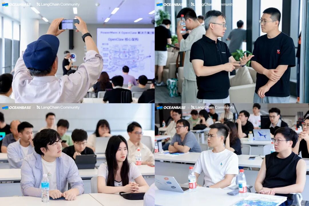 A group photo of speakers and attendees at the Shanghai Meetup