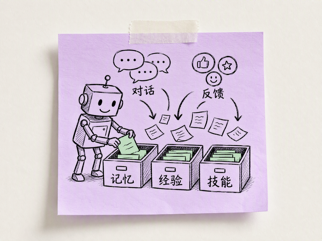 PowerMem diagram of persistent self-evolving memory for AI agents