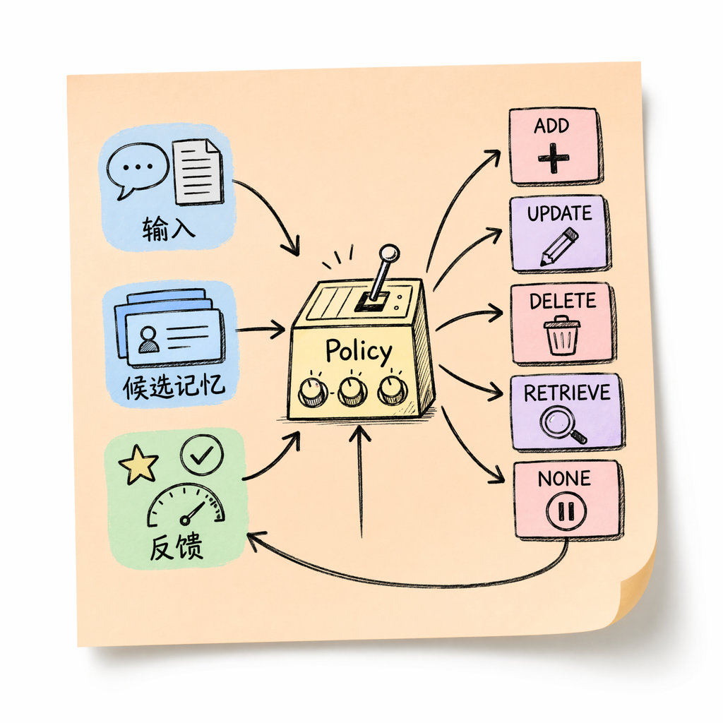 Table mapping memory tool operations to parametric-model analogues