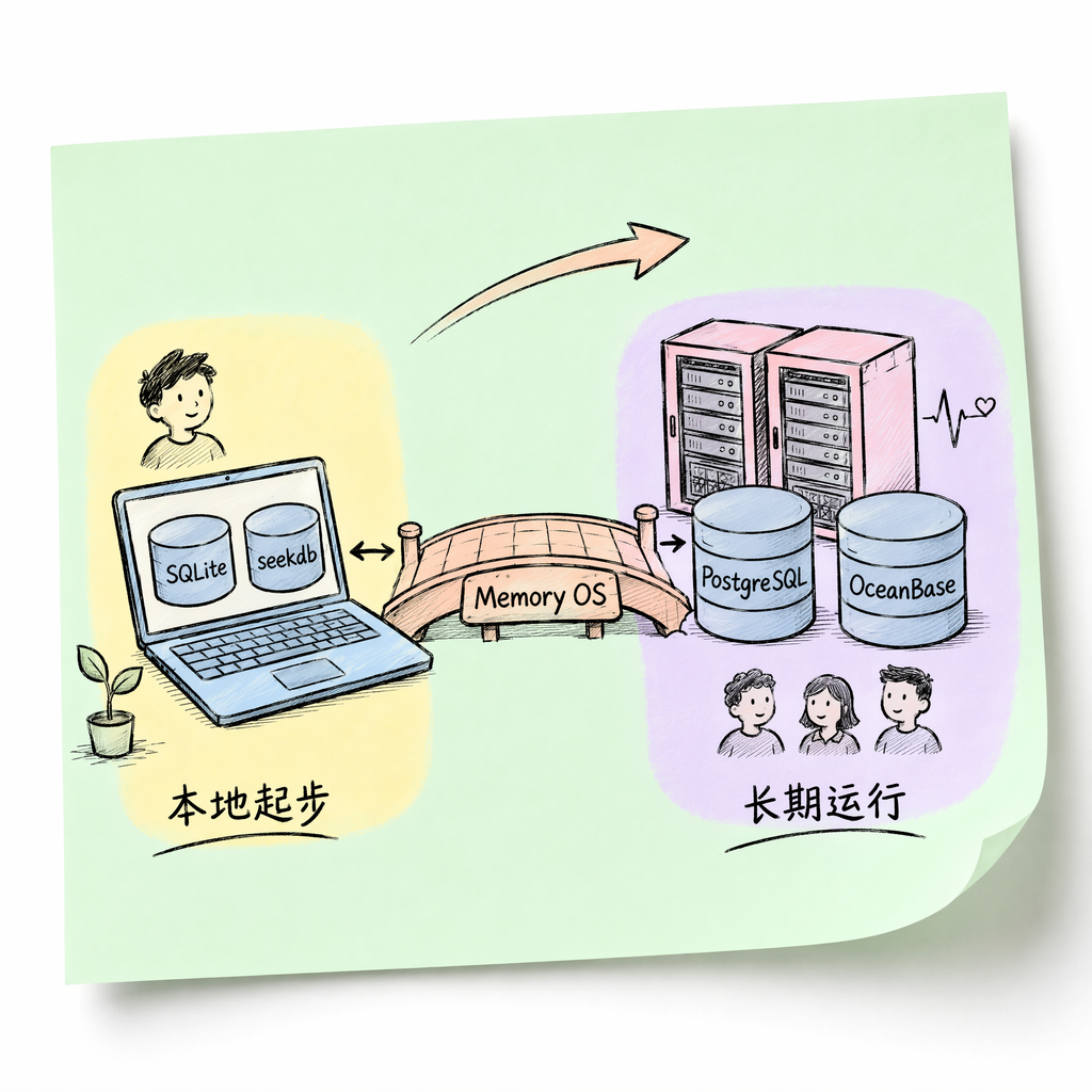 PowerMem storage backends from SQLite and seekdb up to OceanBase