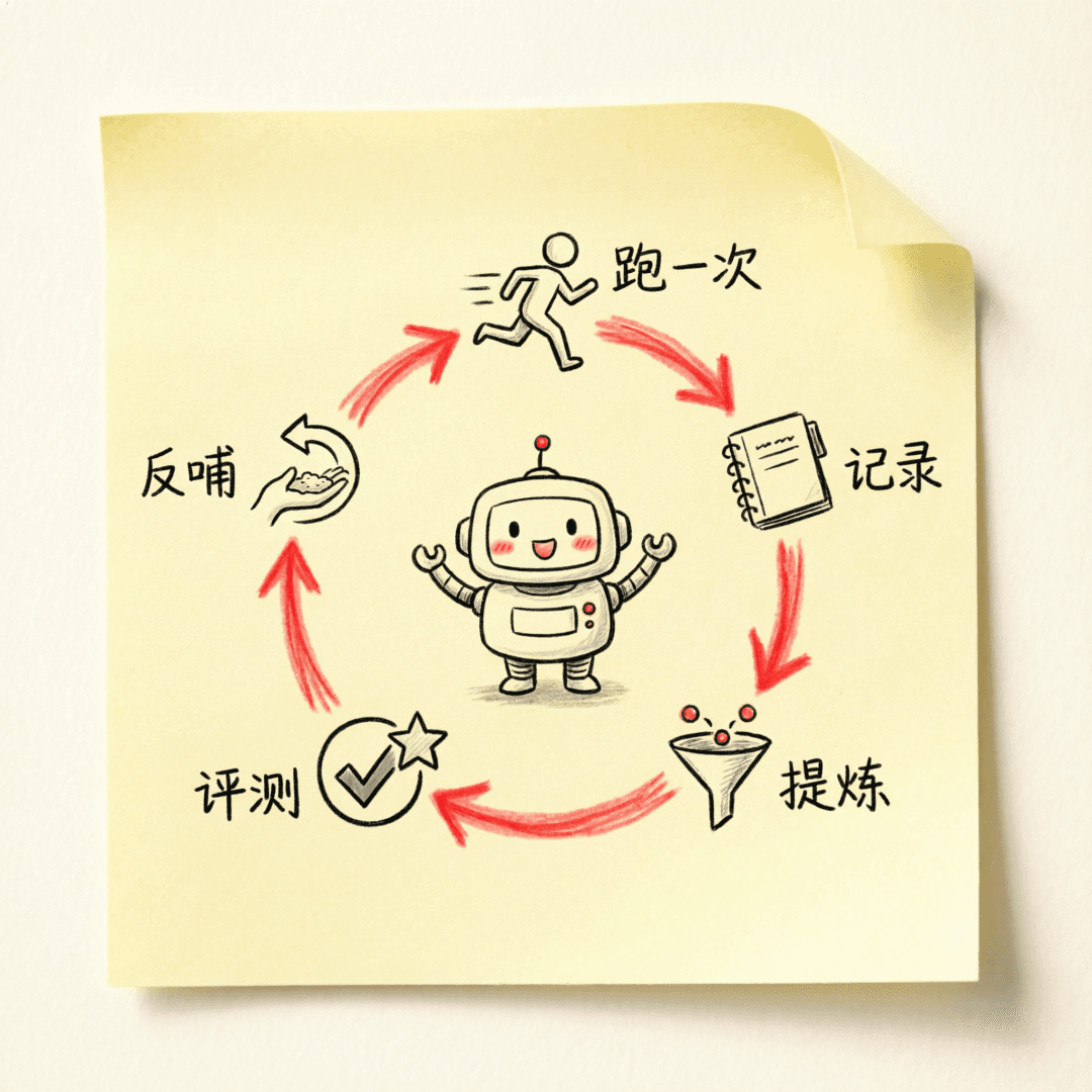 Diagram of the Agent trace data capture and feedback loop