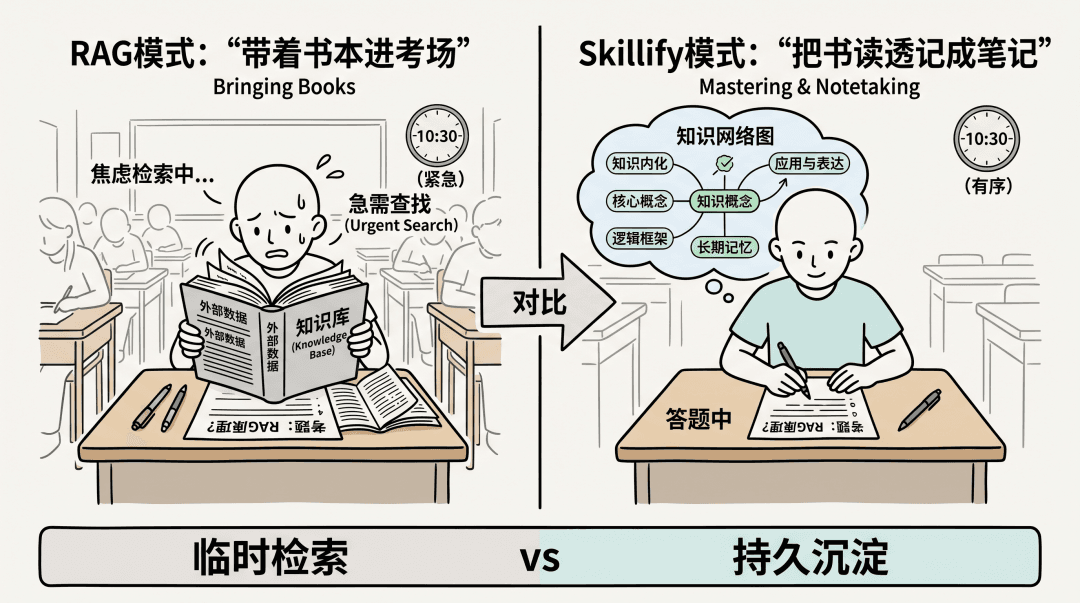 Illustration of Skillify's progressive-disclosure knowledge-organization form