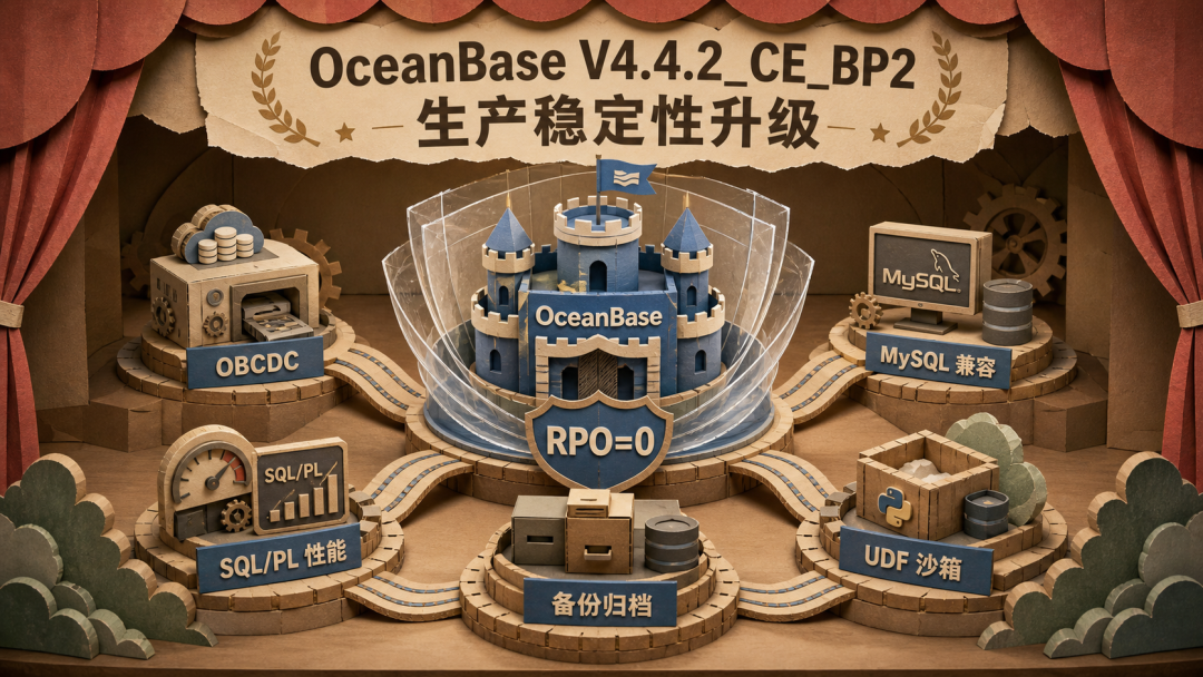 OceanBase V4.4.2_CE_BP2 kernel release graphic highlighting high availability