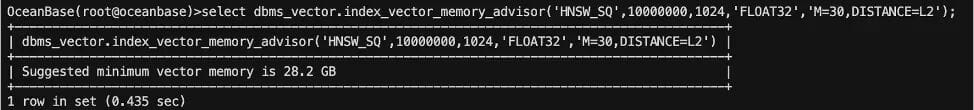A Guide to Optimizing Vector Indexes in OceanBase