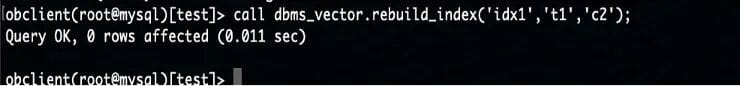 A Guide to Optimizing Vector Indexes in OceanBase