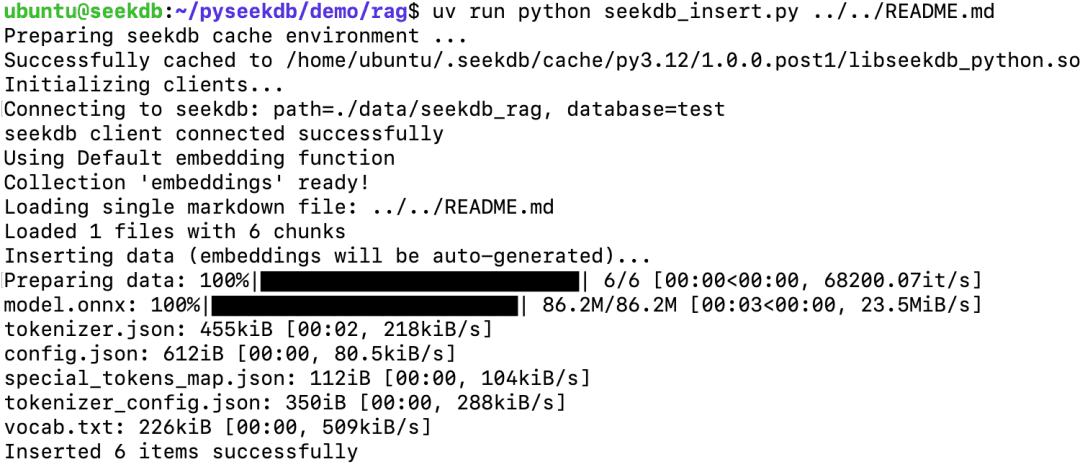 uv × pyseekdb: Driving the Cost of a RAG Environment and Retrieval to a Minimum