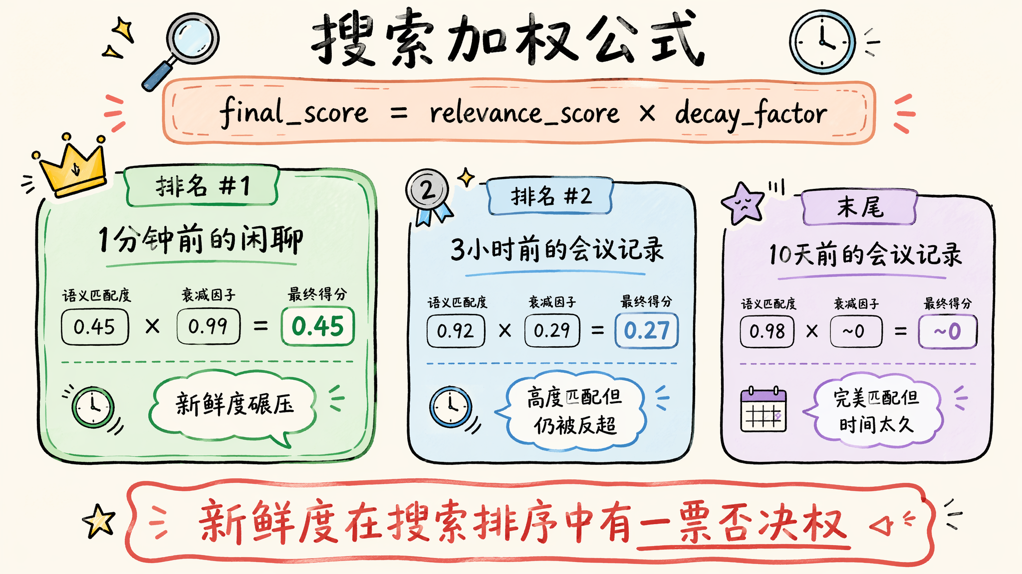 PowerMem retrieval ranking blends semantic similarity and freshness