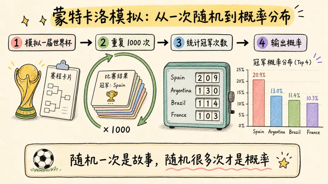 seekdb Monte Carlo outer loop rolling up championship frequency counts